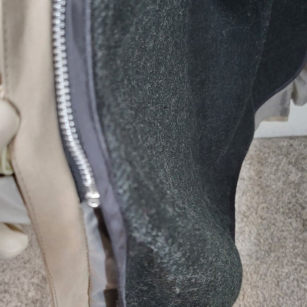 Long Women's Trench Coat in Light Taupe - Picture 12 of 14